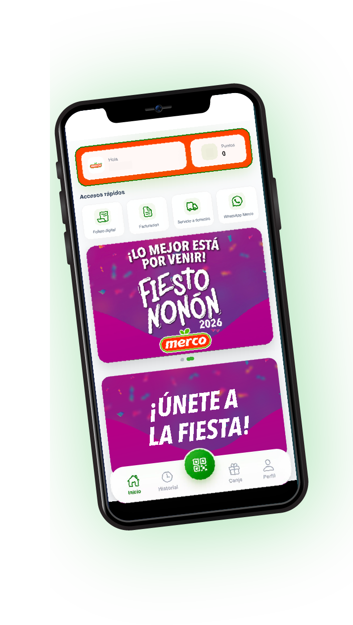 Aplicación móvil de Merco